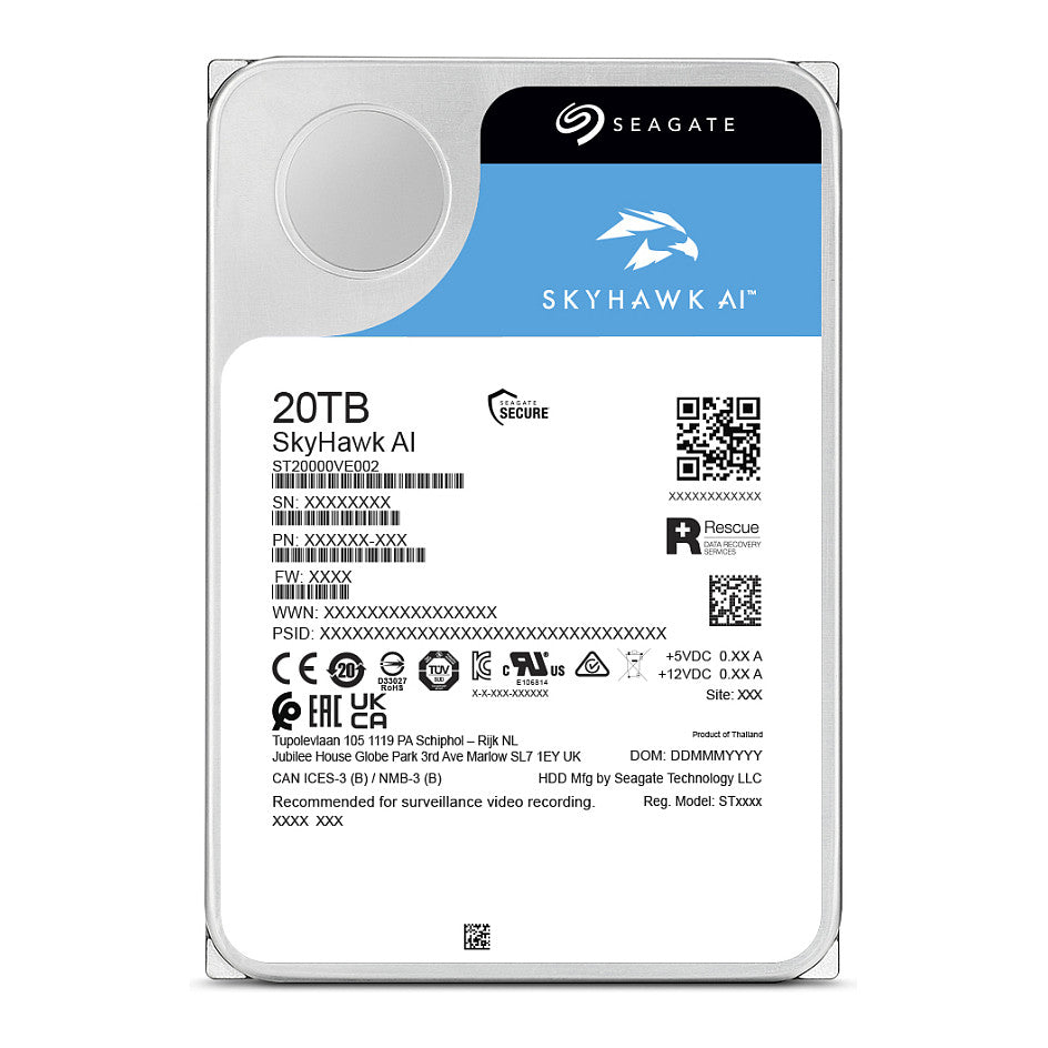 Seagate ST20000VE004 3,5" SkyHawk AI / 20TB