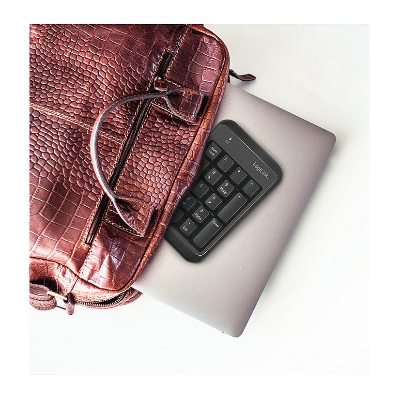 Logilink Keypad Bluetooth, mit 17 Tasten, V5.1, schwarz