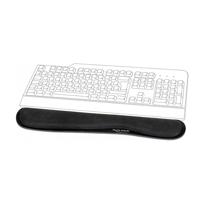 DELOCK Handgelenkauflage fr Tastatur / Notebook schwarz