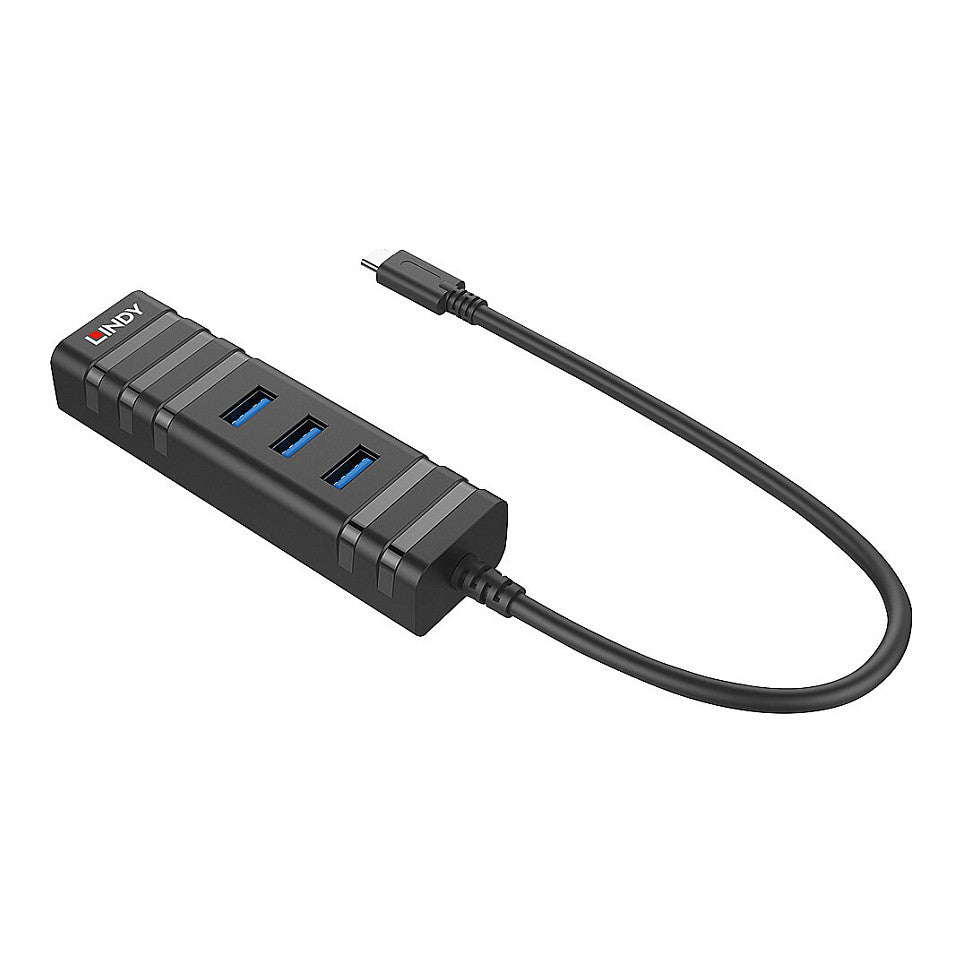 LINDY USB 3.1 Hub & Gigabit Ethernet Adapter USB Typ C