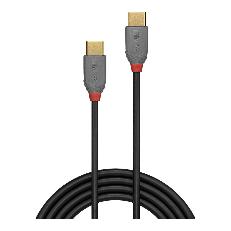 LINDY USB 2.0 Kabel Typ C/C Anthra Line M/M 1m