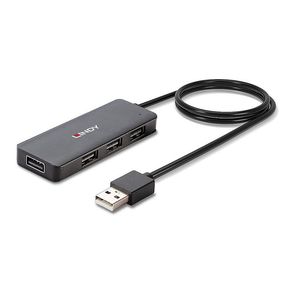 LINDY USB 2.0 Hub 4 Port ohne Netzteil