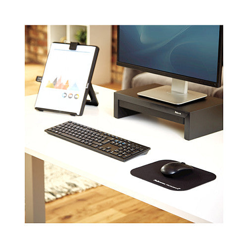 Fellowes Mauspad Microban 19,20x22,60cm schwarz