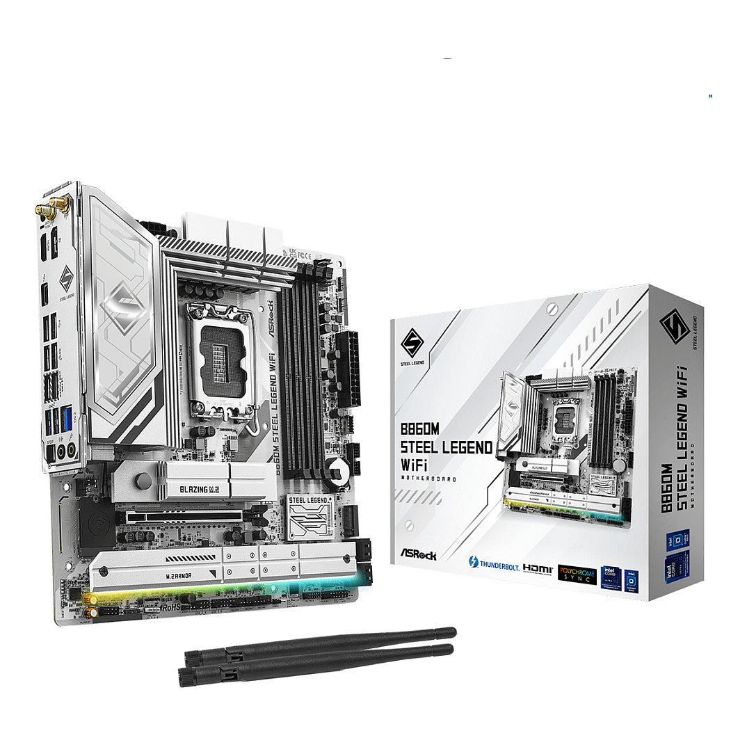 ASRock B860M Steel Legend WiFi 1851 mATX HDMI/DP DDR5