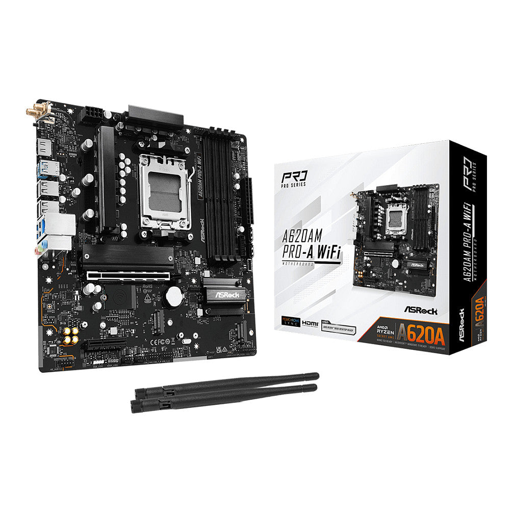 ASRock A620AM Pro-A WiFi AM5 mATX HDMI DDR5