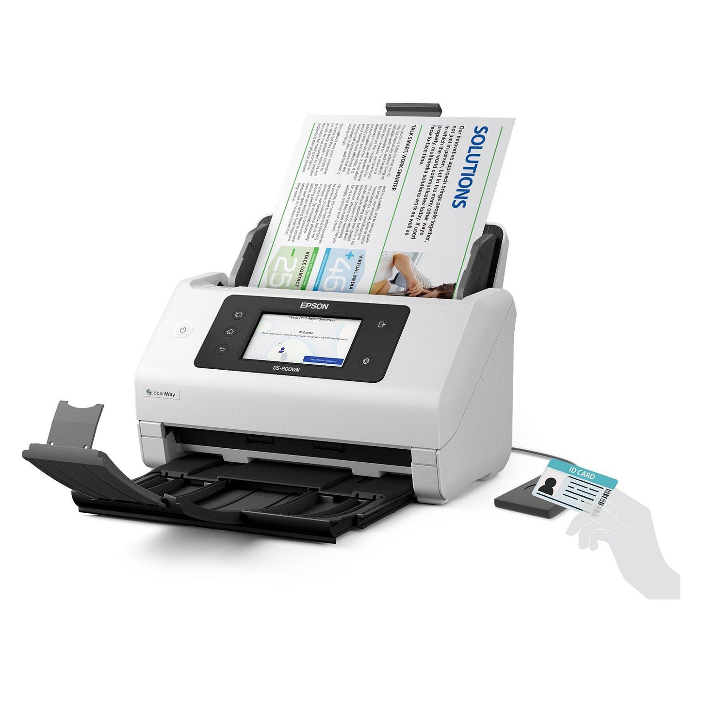 EPSON Scanner A4 network and Wifi autonome compatible with Open Platform 50ppm/100ipm feeder 100 sheets