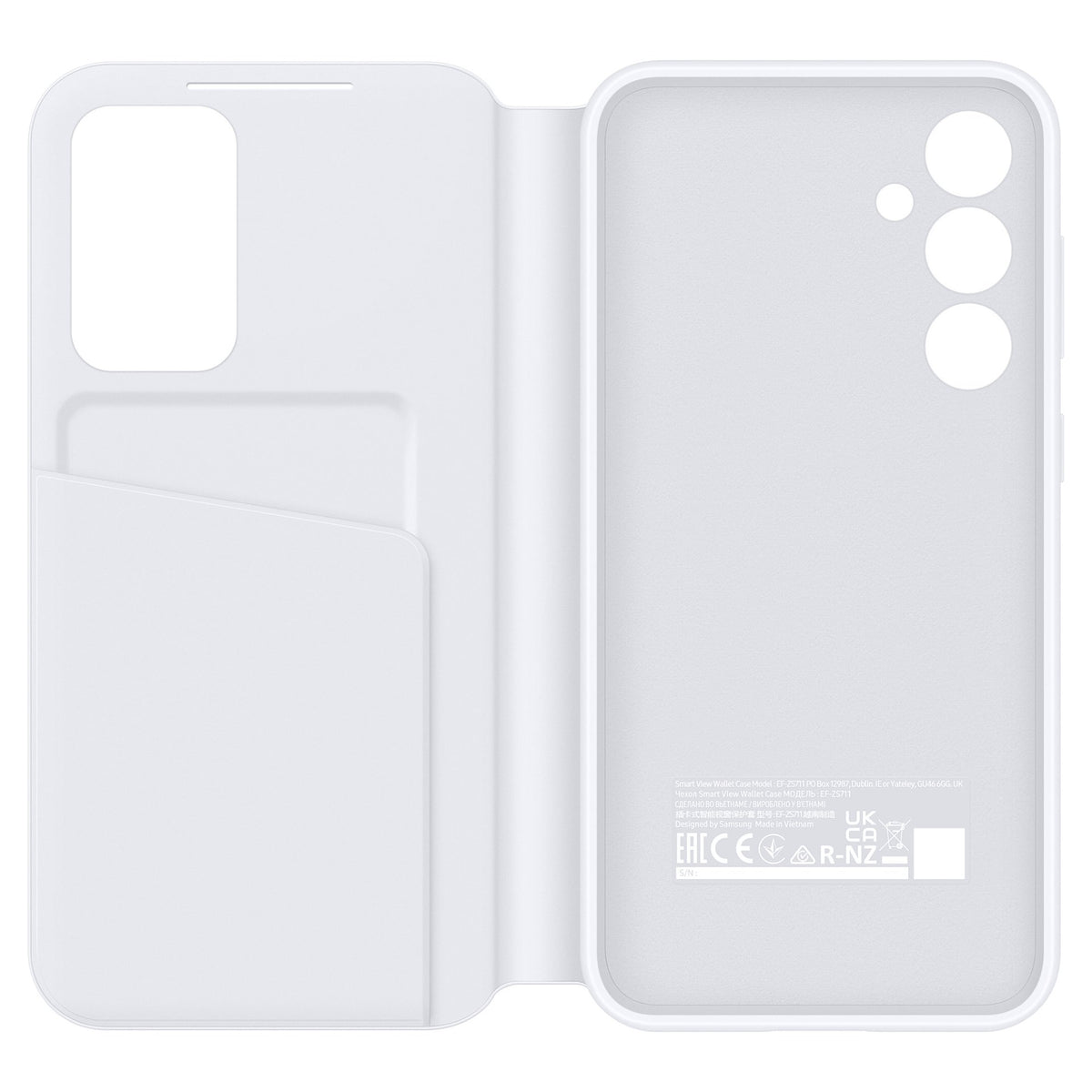 Samsung Smart View Wallet Case EF-ZS711CWEGWW für Galaxy S23 FE Weiß