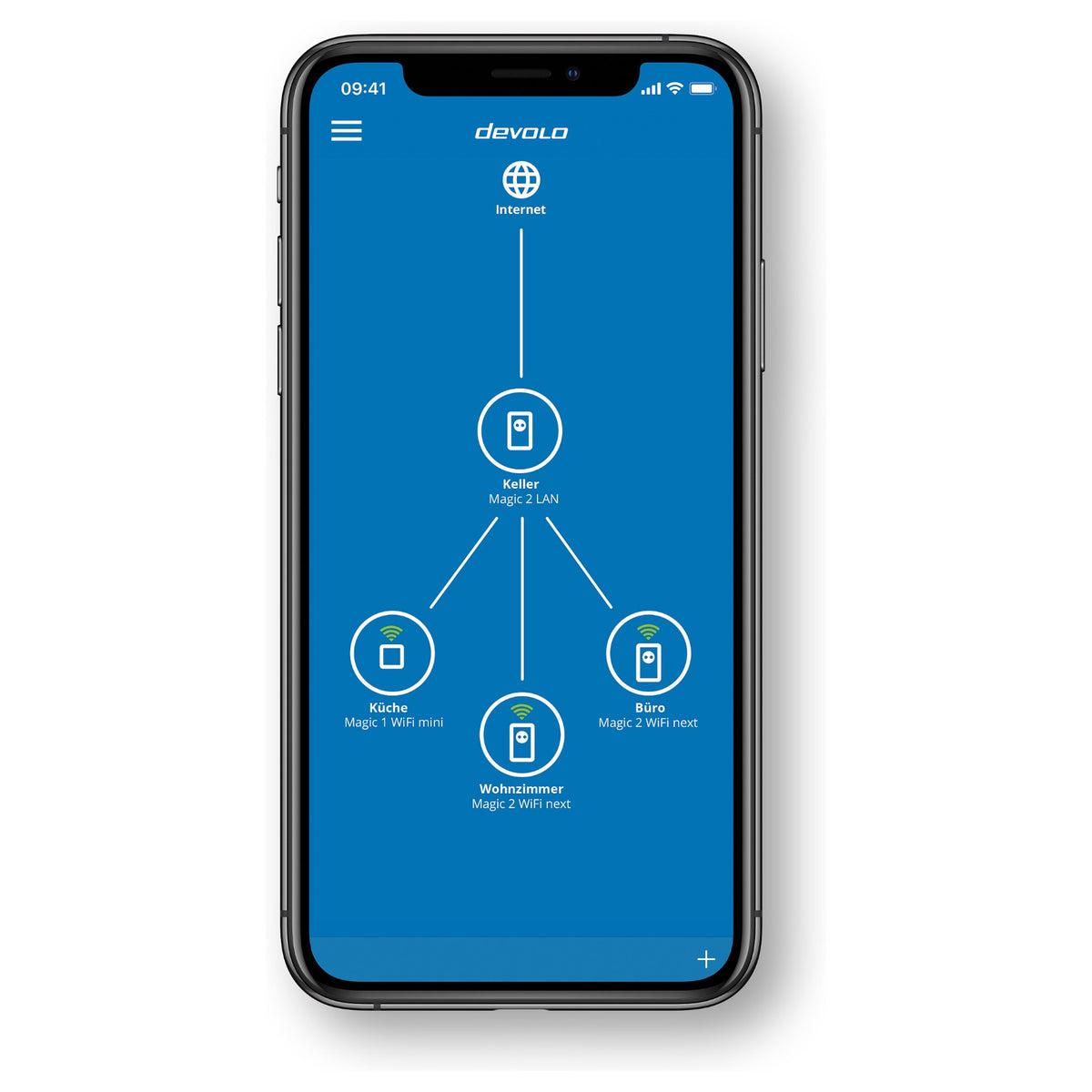 devolo Magic 1 WiFi mini Powerline Multiroom Kit Powerline bis zu 1.200 Mbit/s, WiFi 4 bis zu 300 Mbit/s, 1x LAN (pro Einheit)
