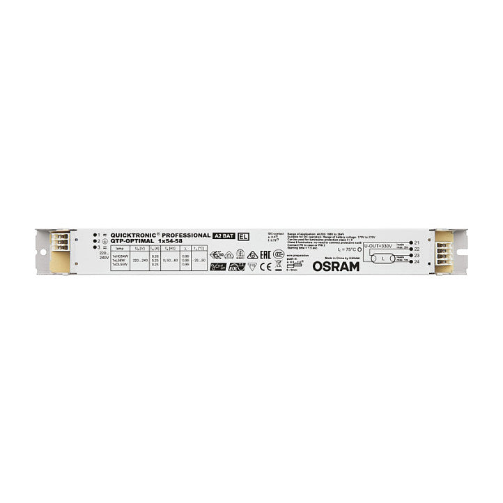 Osram QTP-OPTIMAL 1x54-58/220-240 EVG LL/KLL T5/16mm T8/26mm