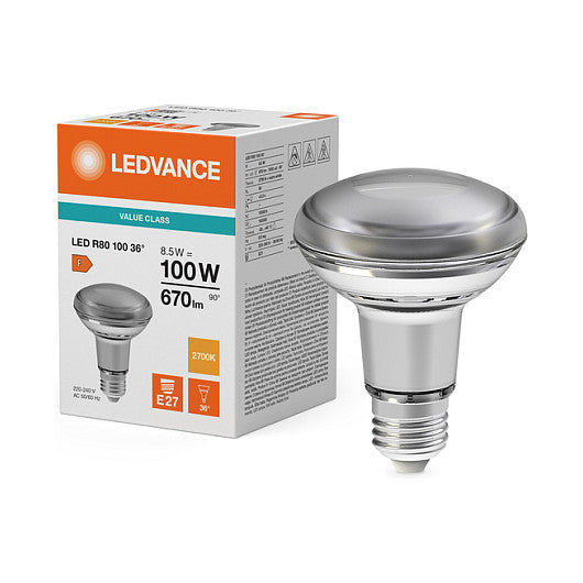 Osram R8010036 8.5W 827 E27 P LED Reflektorlampe 670 lm 2700K E27