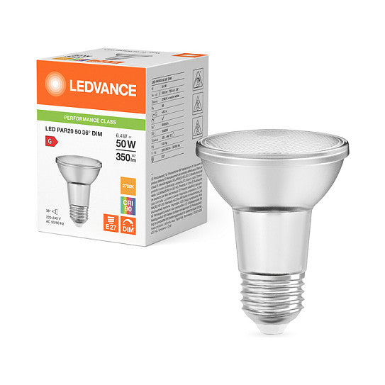 Osram PAR205036 DIM 6.4W 927 E27 P LED Reflektorlampe 350 lm 2700K E27 dimm
