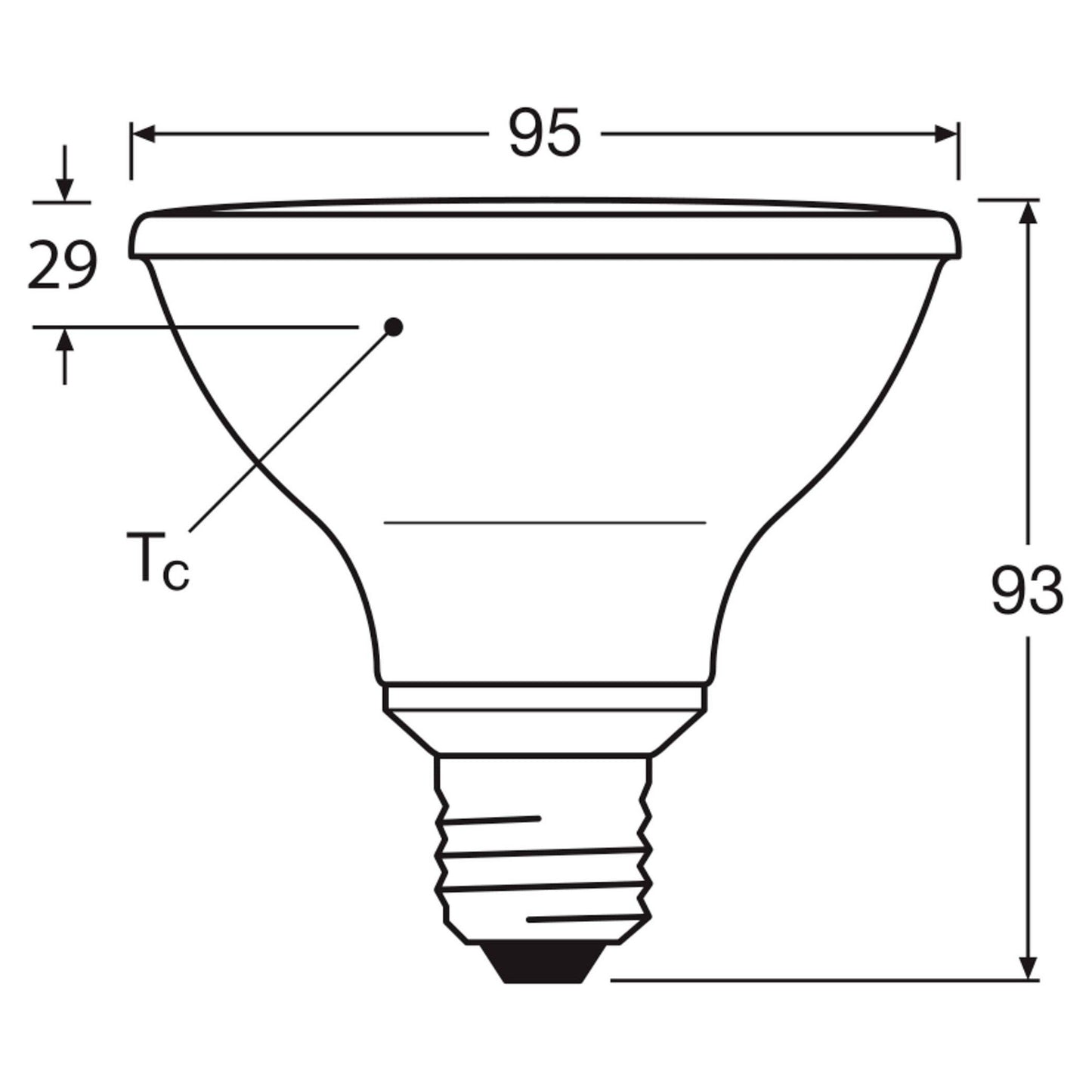 Osram PAR307536 DIM 10W 927 E27 P LED Reflektorlampe 633 lm 2700K E27 dimm
