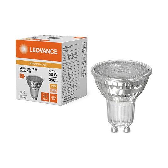 Osram PAR165036 GLD 4.5W 827 GU10 S LED Reflektorlampe 350 lm 1800-2700K GU10 dimm