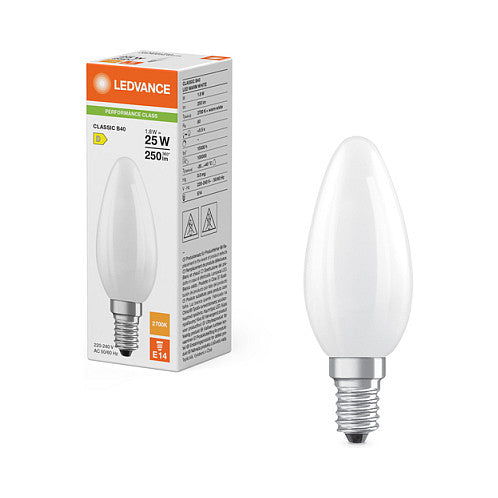 Osram LED CLB25 1.8W 827 FIL FR E14 P Frosted E14 LED-Kerzenlampe