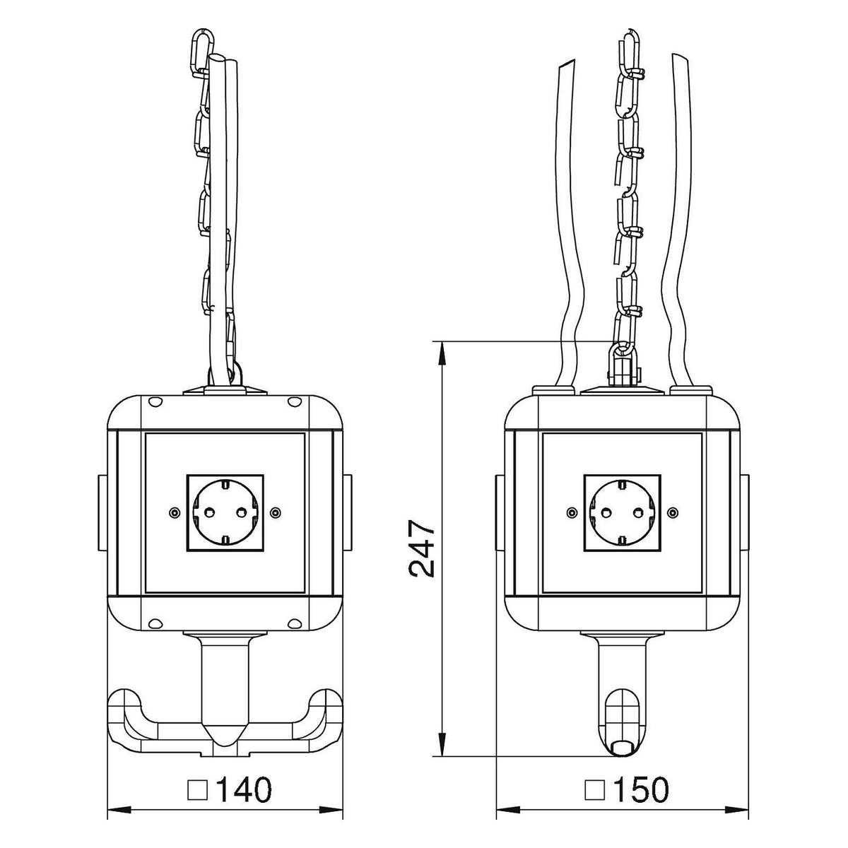 OBO VH4/N6 34904B1 Energieversorgungseinheit IP20 4xSchuko
