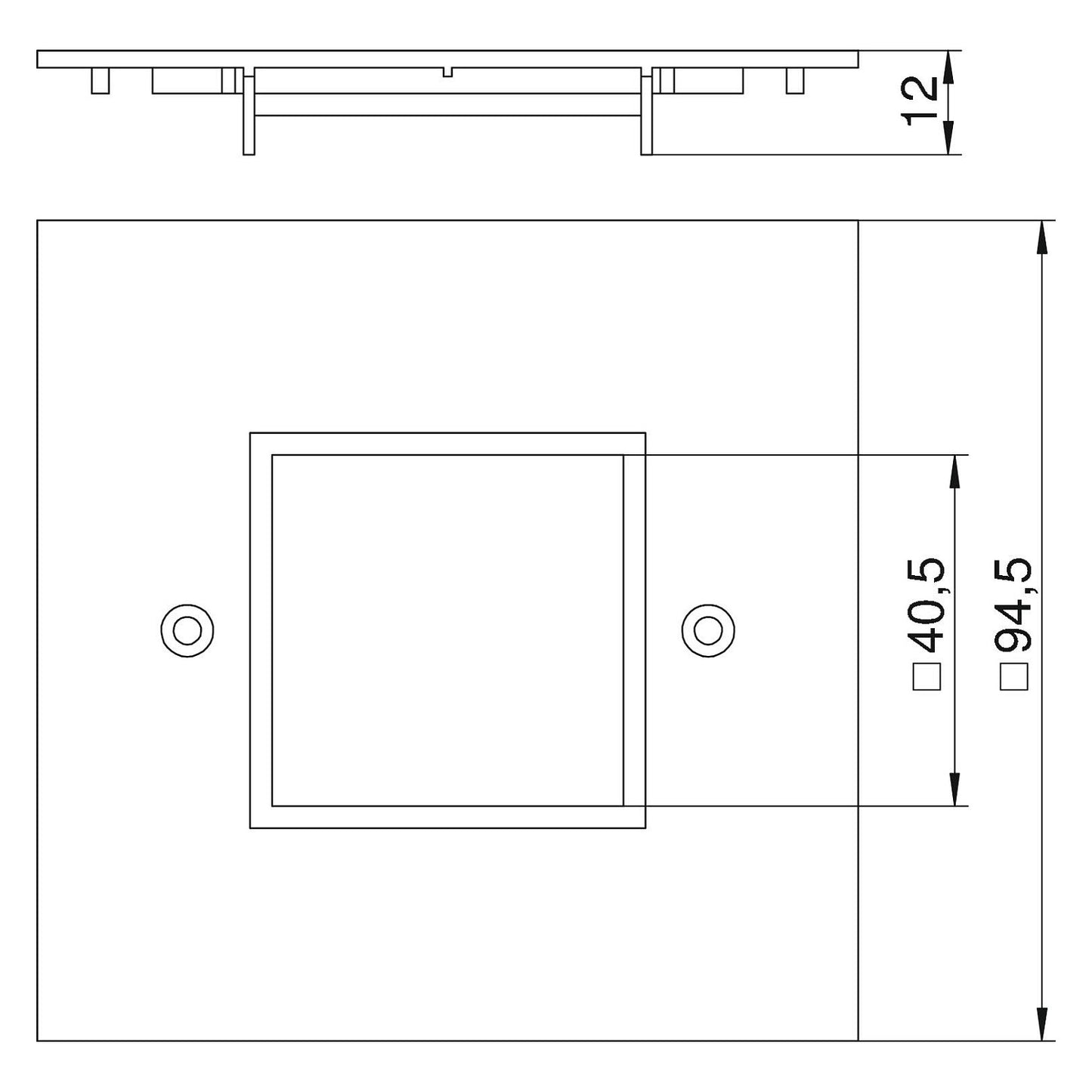OBO VHP4 6109840 Abdeckplatte für 1-fach Schuko