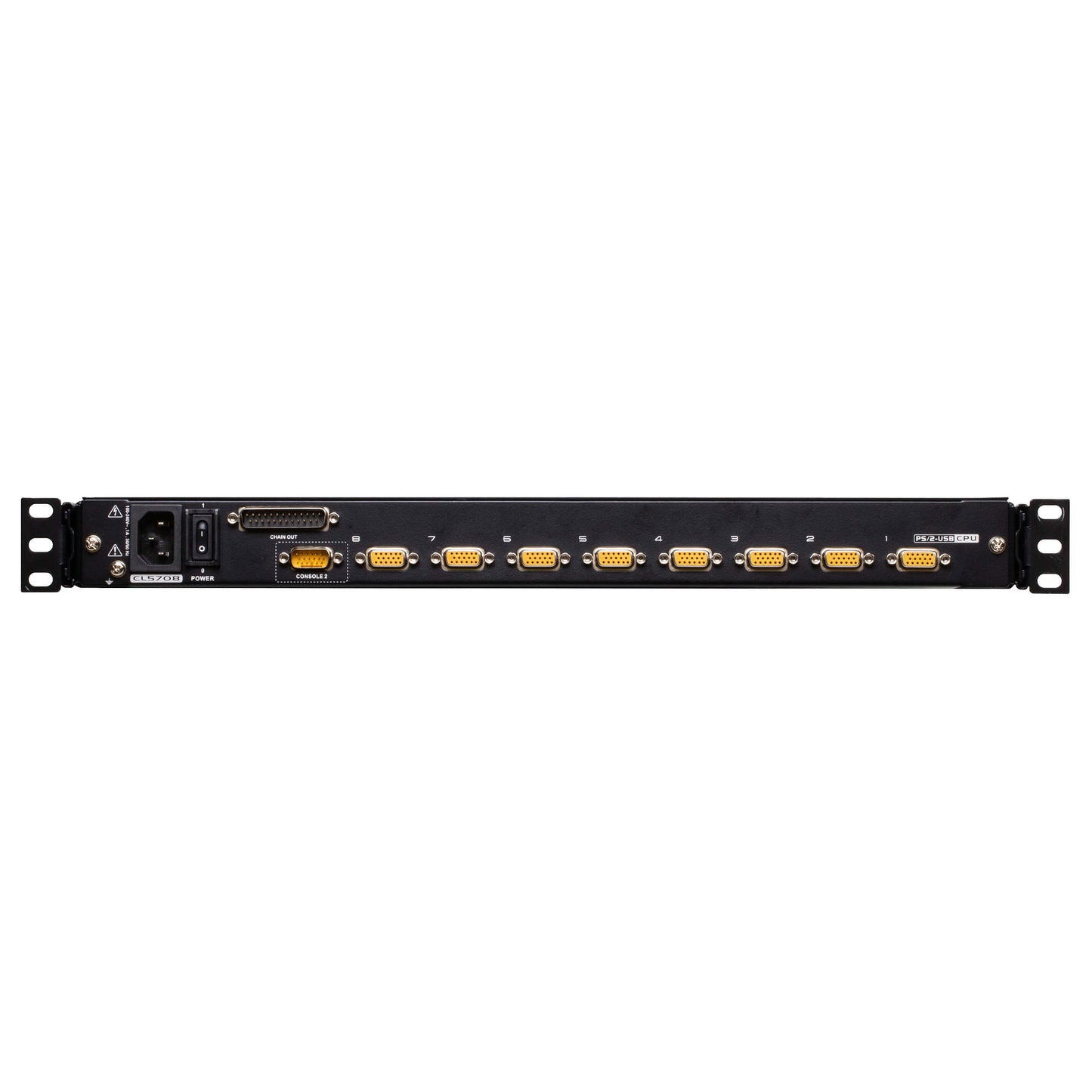 CL5708MW D 43cm wide LCD KVM Switch USB-PS/2 VGA 8 Port Tastaturlayout DE
