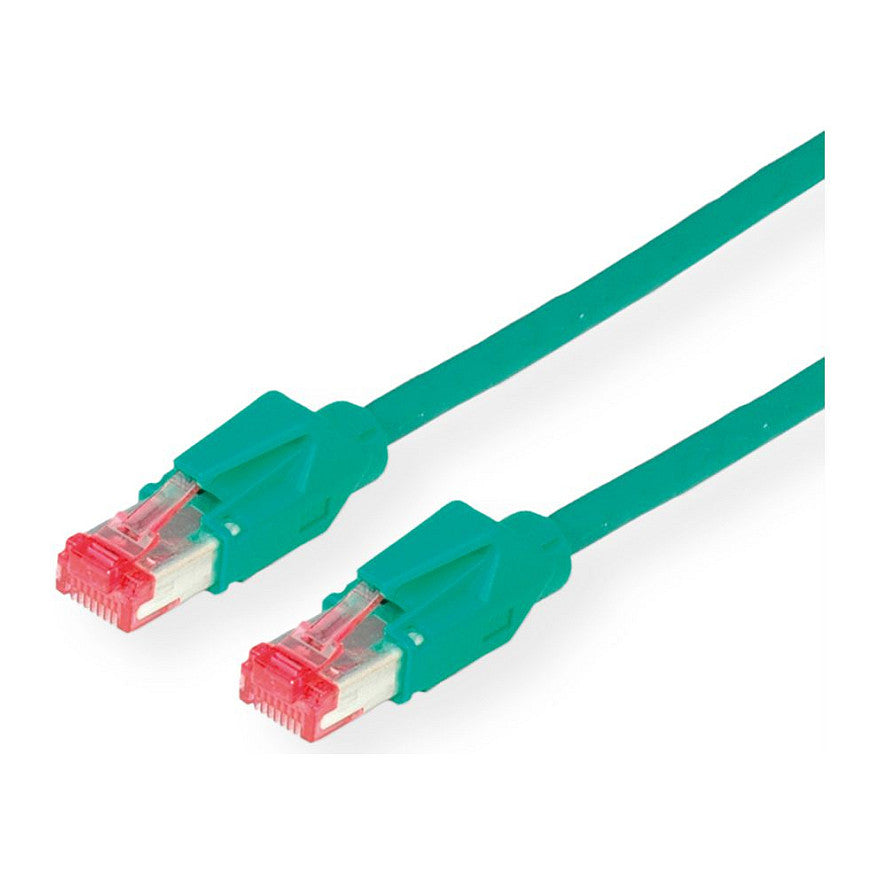 DTWYLER Patchkabel Cat.6 (Class E) S/FTP, CU 7702 flex LSOH, Hirose TM21, grn, 5 m