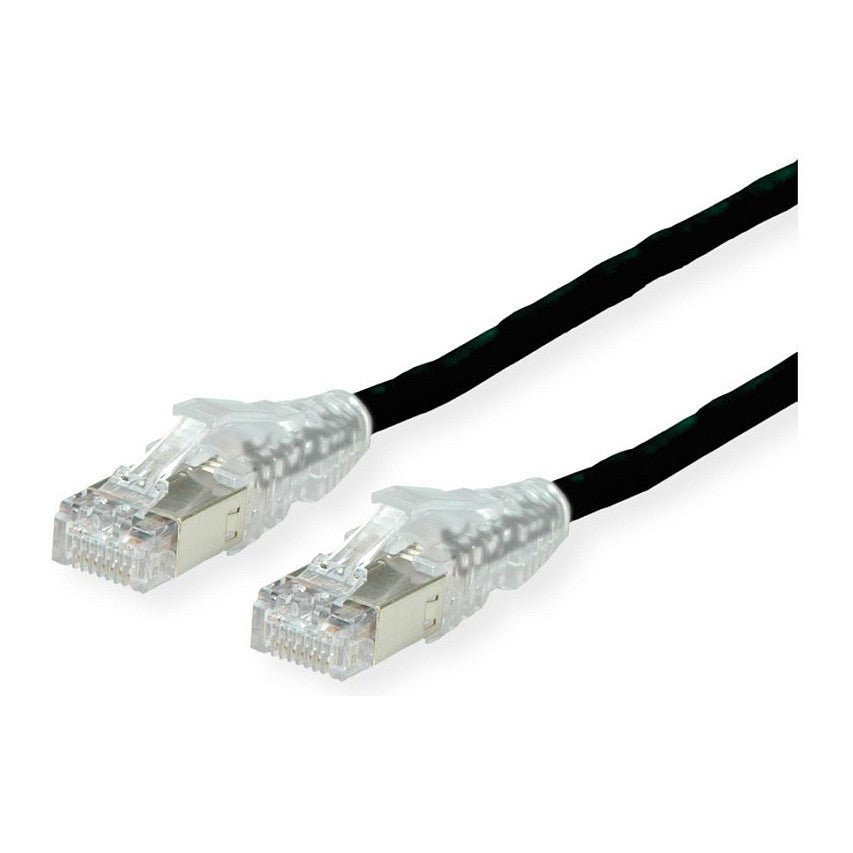 DTWYLER Patchkabel Cat.6A (Class EA) S/FTP, CU 7702 flex LSOH, AMP v2, schwarz, 5 m