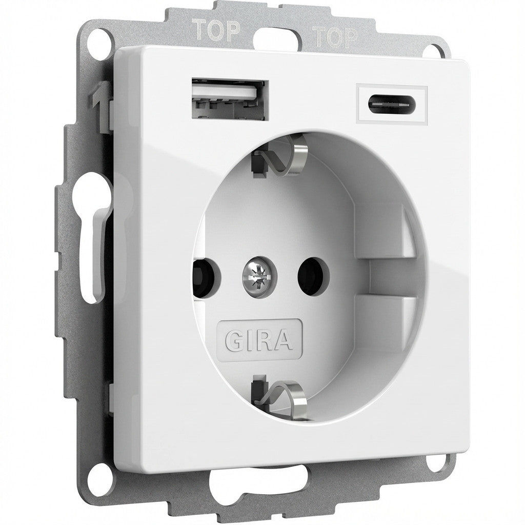 GIRA Steckdose mit USB-Anschluss