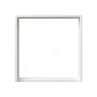 GIRA 028227 Adapterrahmen 50x50 quadr. System 55 reinweiß matt