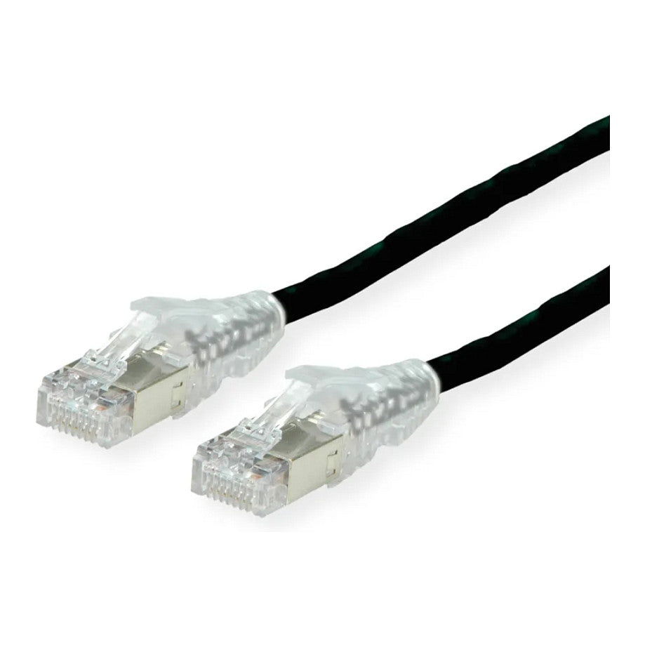 DTWYLER Patchkabel Cat.6A (Class EA) S/FTP, CU 7702 flex LSOH, AMP v2, schwarz, 2 m