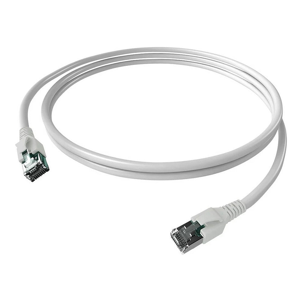 EASYLAN FlexBoot Patchkabel Kat.6A S/FTP weiss 0.5m