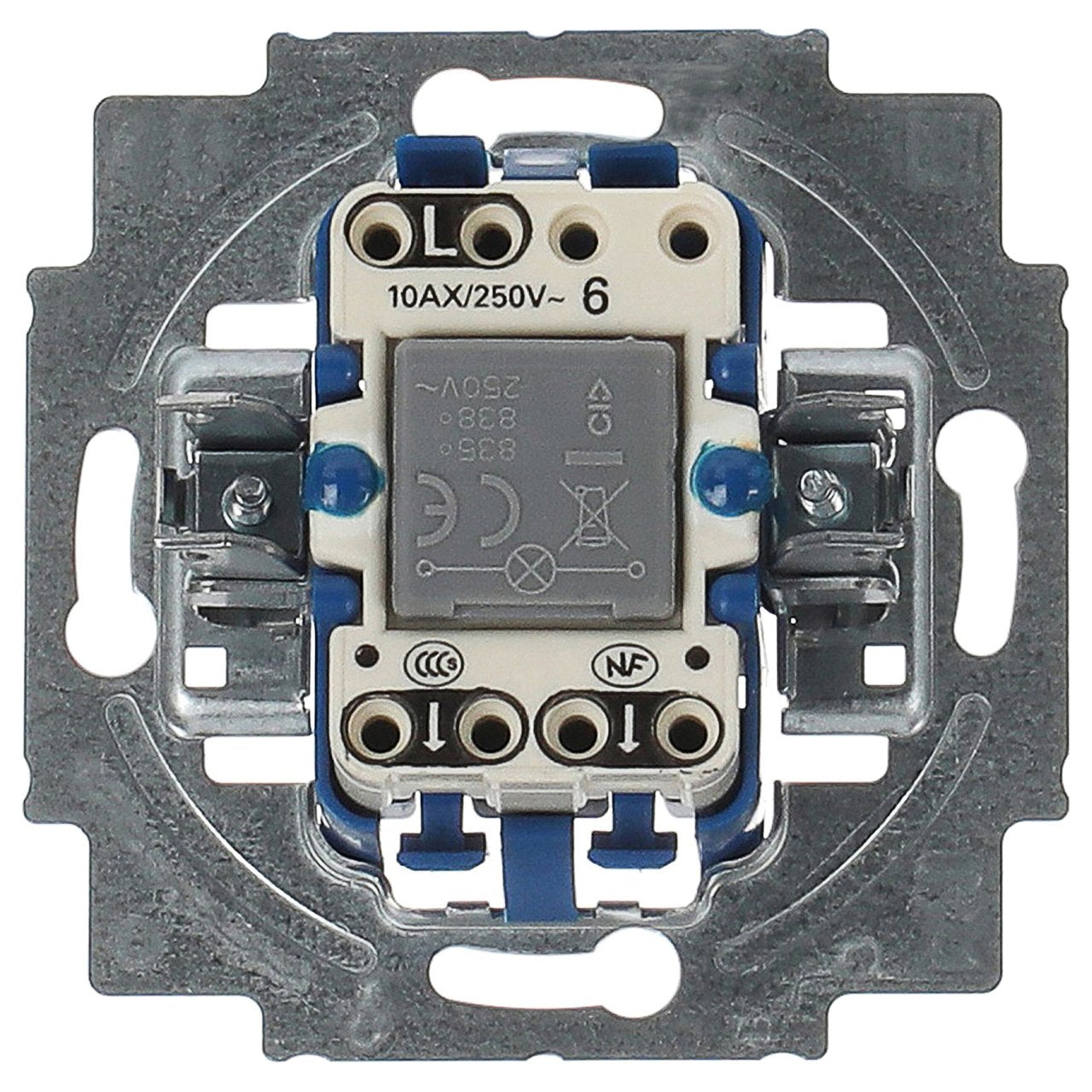 BUSCH JAEGER BJ 2000/6USGL Wechselschalter m.Beleuchtung