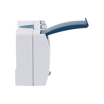 BUSCH JAEGER BJ 2300/3EW-53 Steckdose m.Klappdeckel waagerecht 3f ocean IP44 grau/blau
