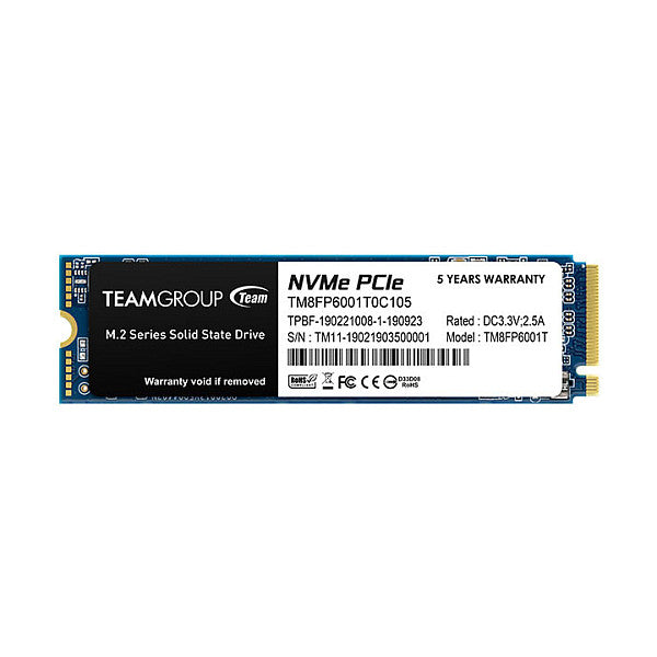 M.2 Team Group MP33 1 TB (PCIe 3.0 x4, NVMe 1.3, M.2 2280)