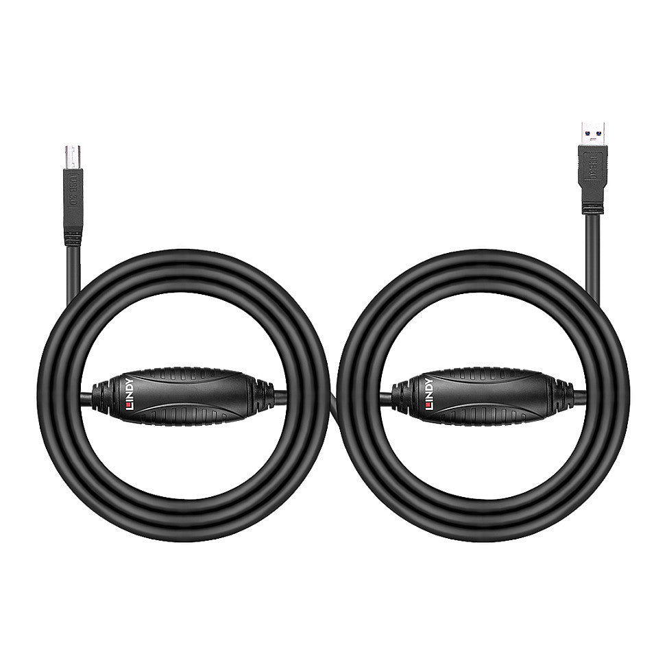 LINDY USB 3.0 Aktiv-Kabel Typ A/B M/M 10m