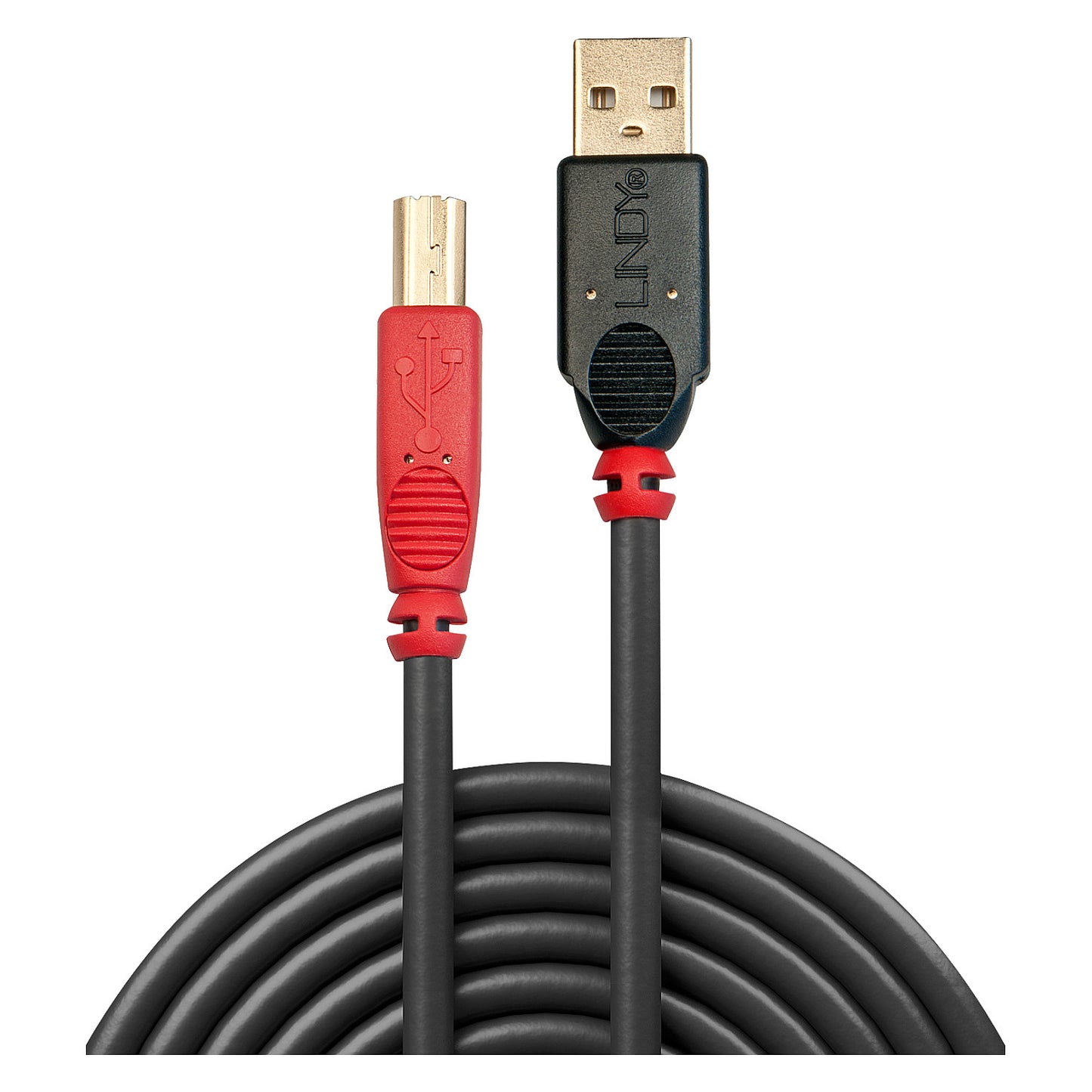 LINDY USB 2.0 Aktiv-Kabel Typ A/B M/M 10m