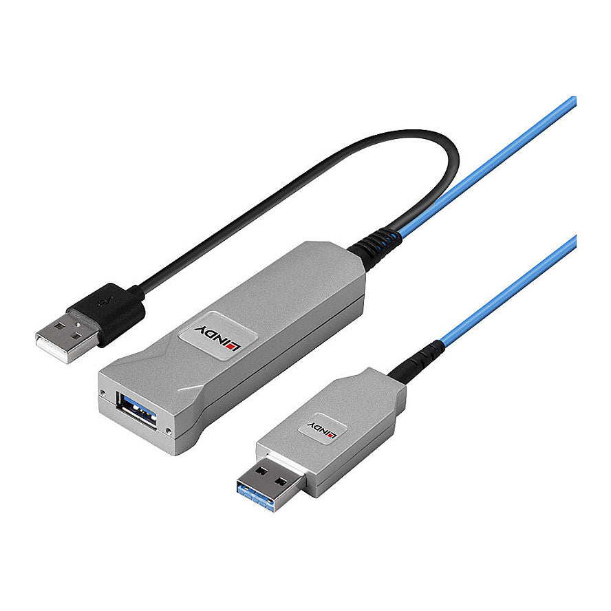 LINDY 30m Fibre Optic USB 3.0 Kabel
