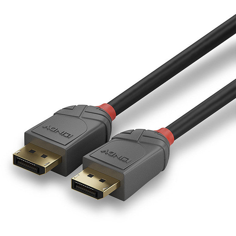 LINDY DisplayPort 1.4 Kabel Anthra Line 2m St/St A/B schwarz