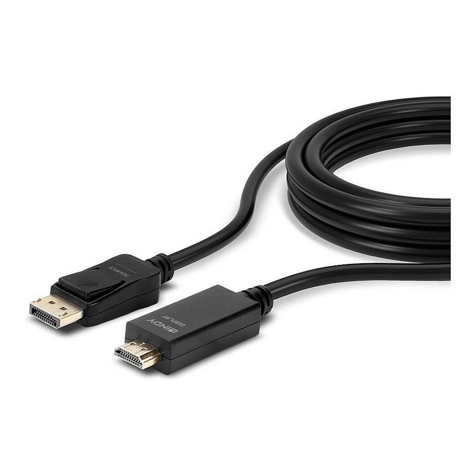 LINDY DisplayPort an HDMI Kabel 4K30 (DP: passiv) 3m