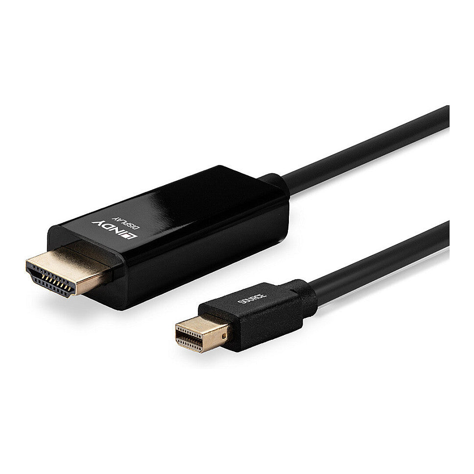LINDY Mini-DisplayPort an HDMI Kabel 4K30 (DP: passiv) 2m