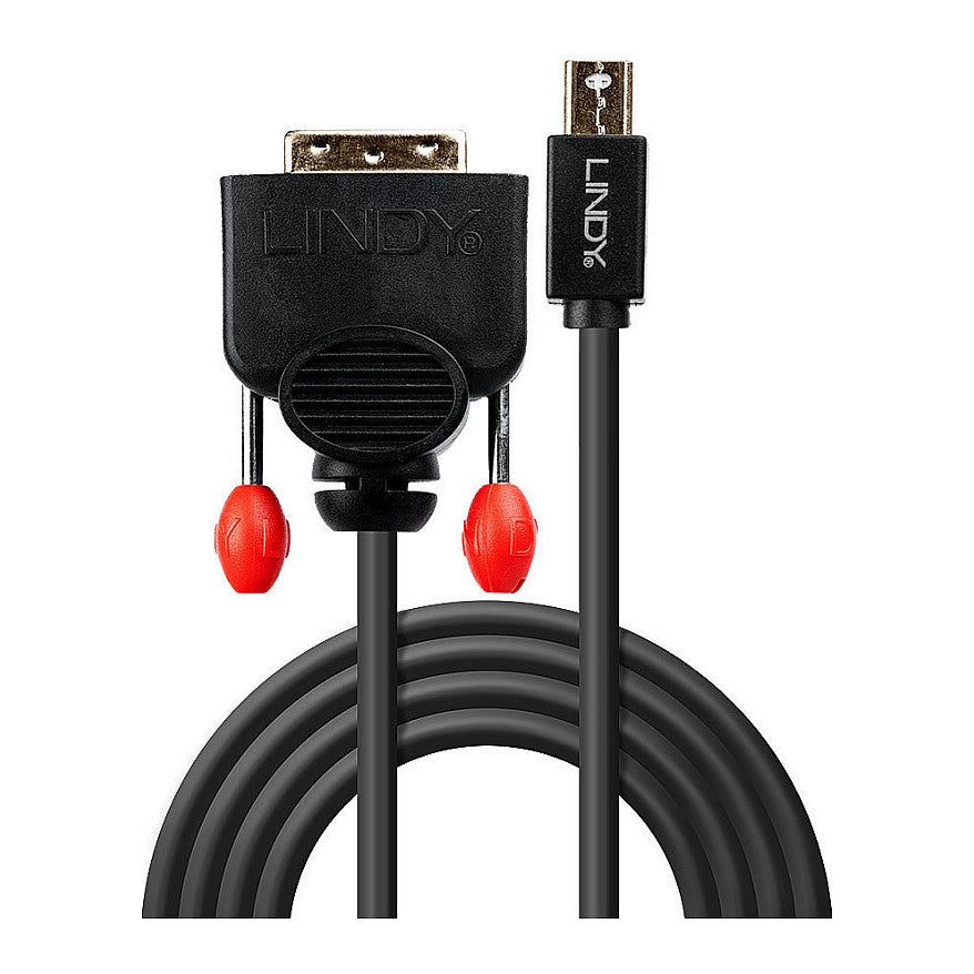 LINDY Mini-DisplayPort an DVI-D Kabel schwarz 3m