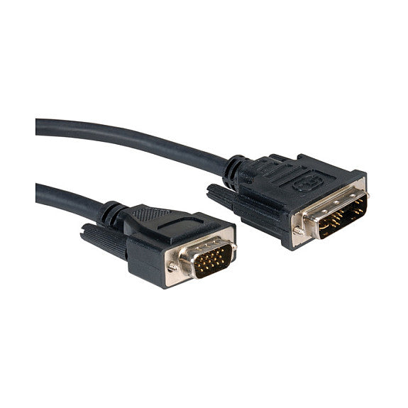 ROLINE DVI-VGA-Kabel DVI 12+5 ST ST 5m