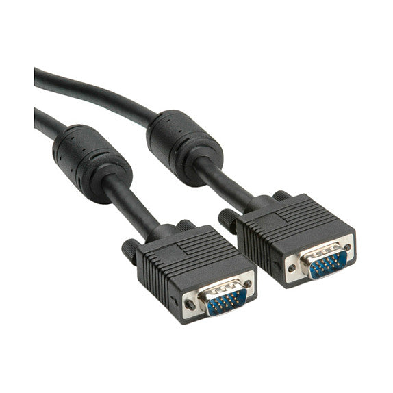ROLINE Monitor-Kabel mit Ferritkern+DDC HD15 ST-ST 6m