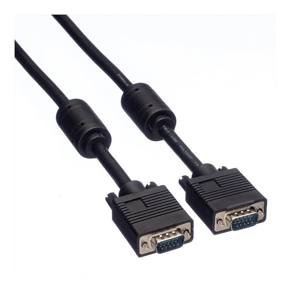 ROLINE Monitor-Kabel mit Ferritkern+DDC HD15 ST-ST 3m