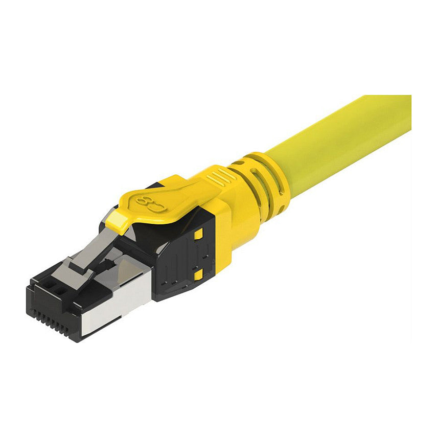ROLINE S/FTP- PiMF- Patchkabel Kat.8 Class I LSOH Litzendraht gelb 2m