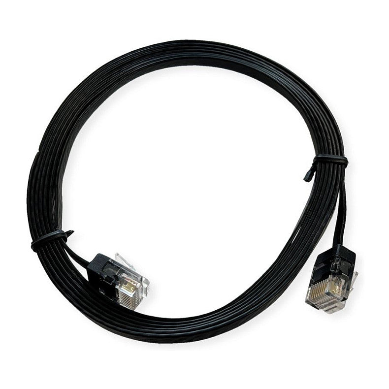 ROLINE UTP Patchkabel Kat.6A Class EA extra-flach schwarz 0.5m