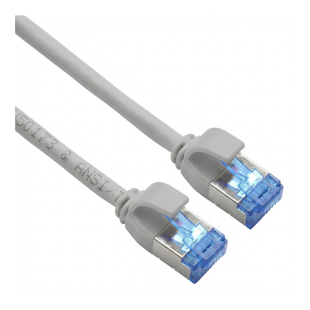ROLINE Patchkabel Kat.6A Class EA S/FTP PiMF LSOH PoE grau 1m