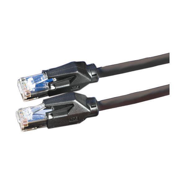 DTWYLER Patchkabel Kat.6 Class E S/FTP CU 7702 flex LSOH Hirose TM21 schwarz 1m