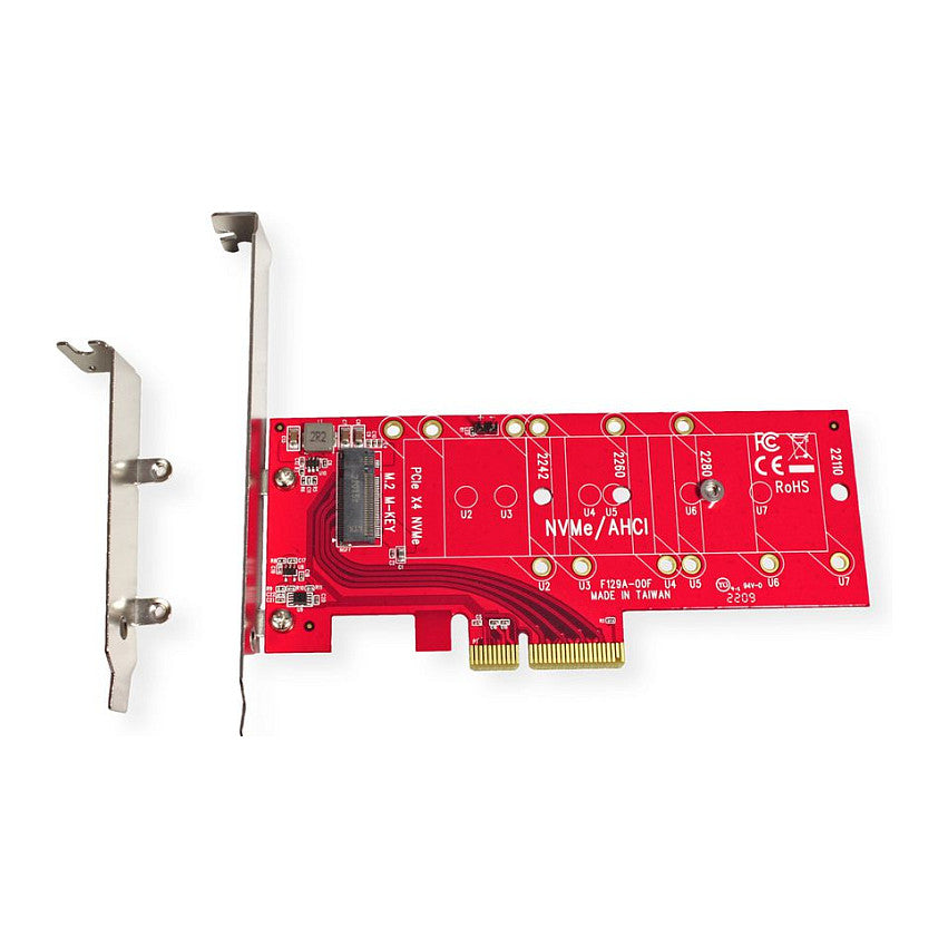 ROLINE PCIe 4.0 x4 3,3V5A Host Adapter fur PCIe-NVMe M.2 110mm SSD