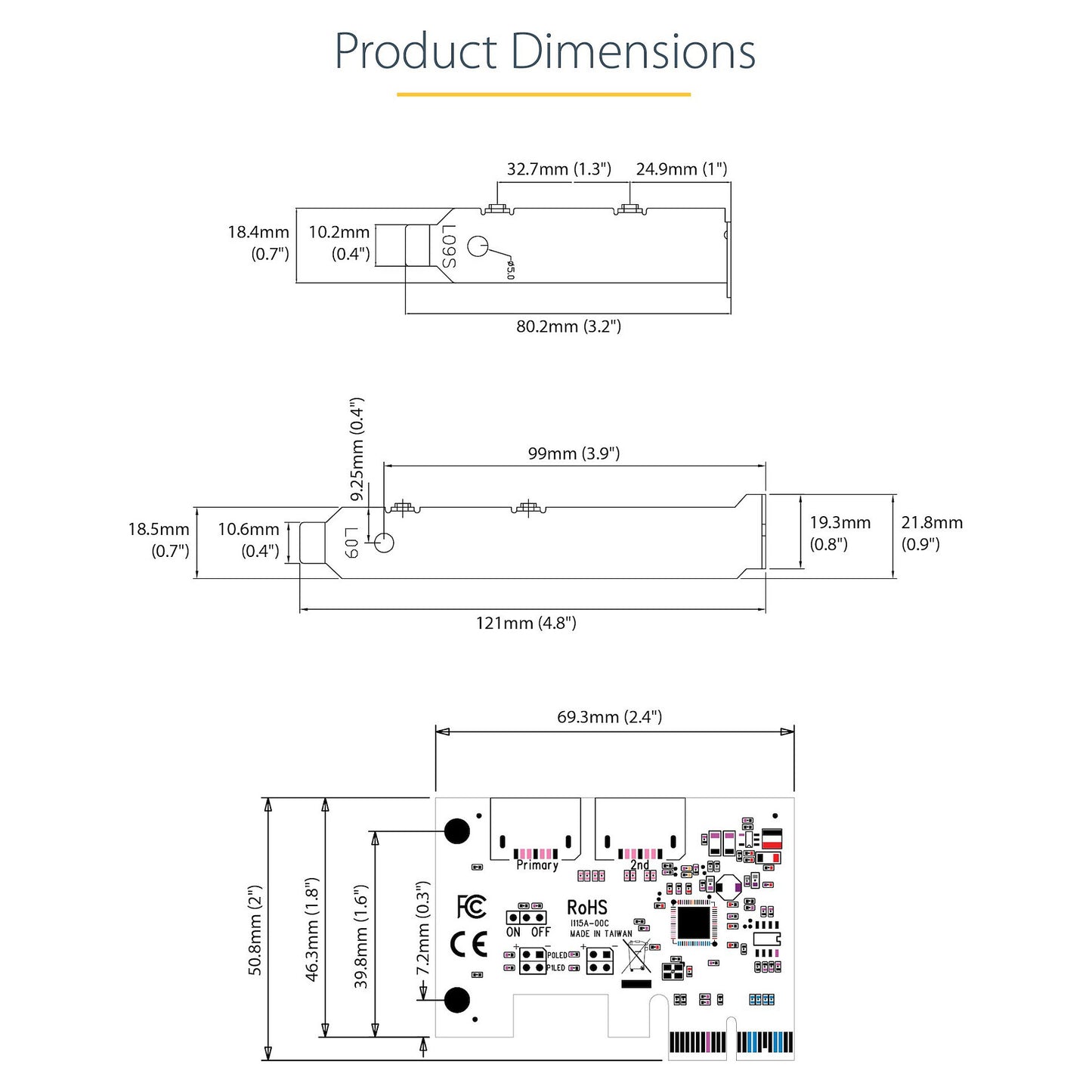 D StarTech SATA III RAID PCIE CARD 2PT