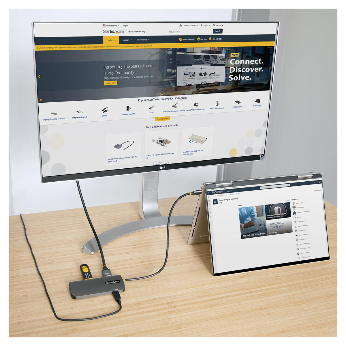 D StarTech USBC MULTIPORT ADAPTER 4K 60HZ