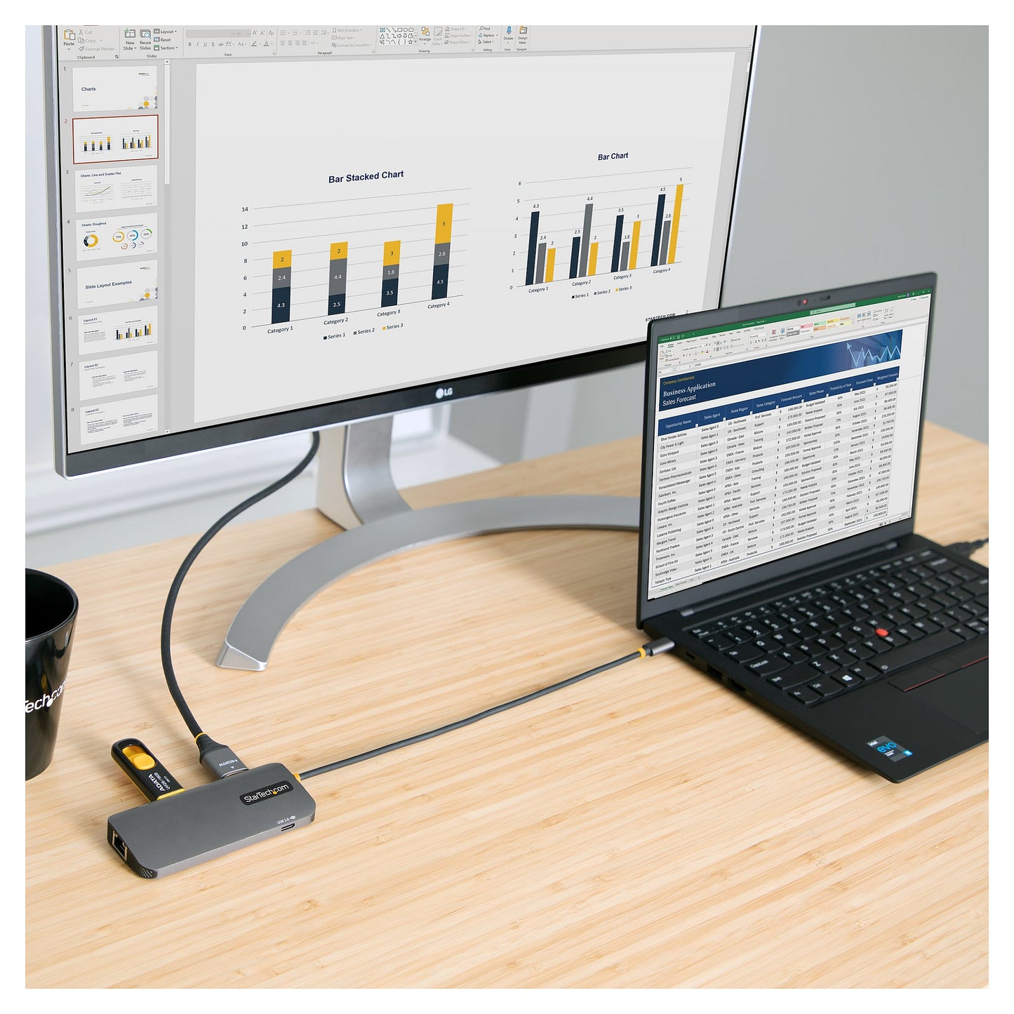 D StarTech USBC MULTIPORT ADAPTER 4K 60HZ