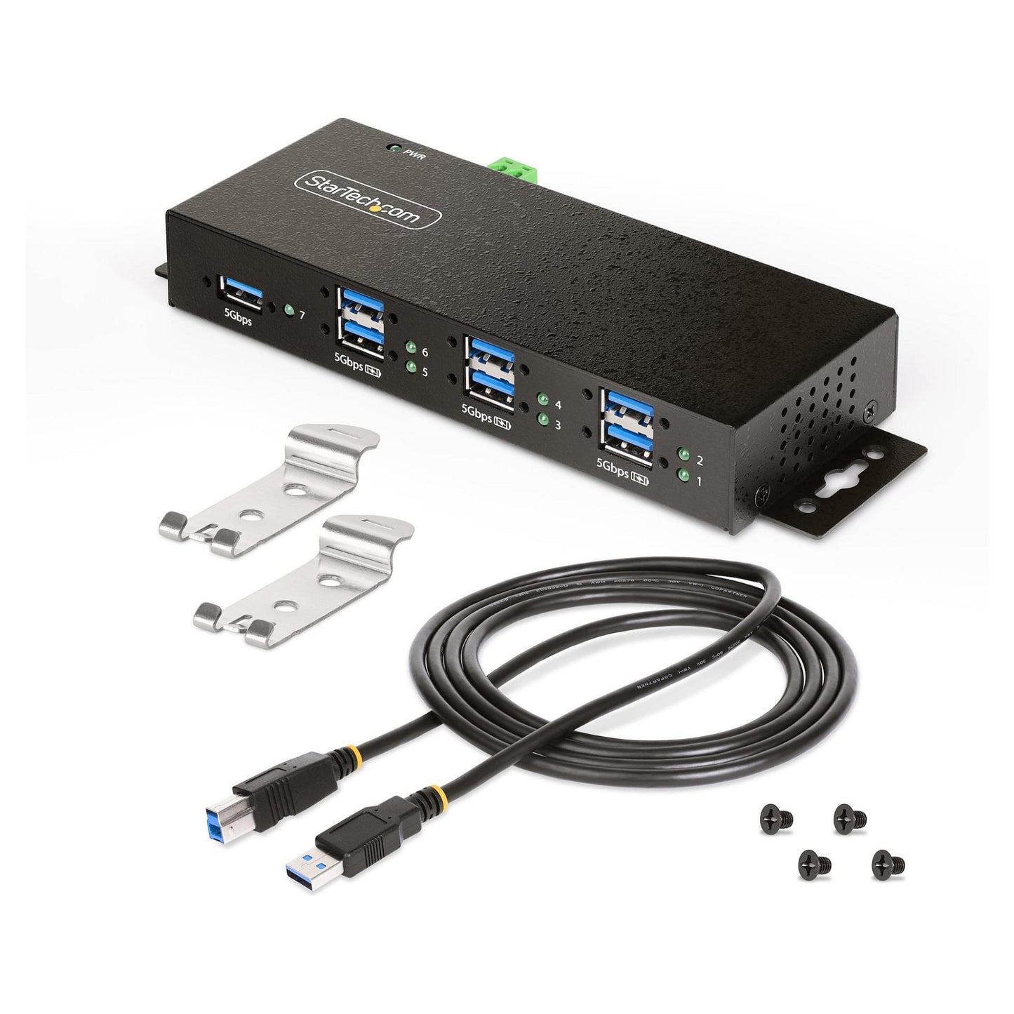 D StarTech 7PT MANAGED INDUSTRIAL USB HUB