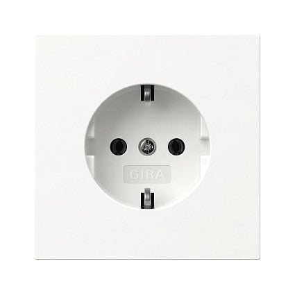 GIRA 418870 SCHUKO-Steckd. Flächenschalter Reinweiß